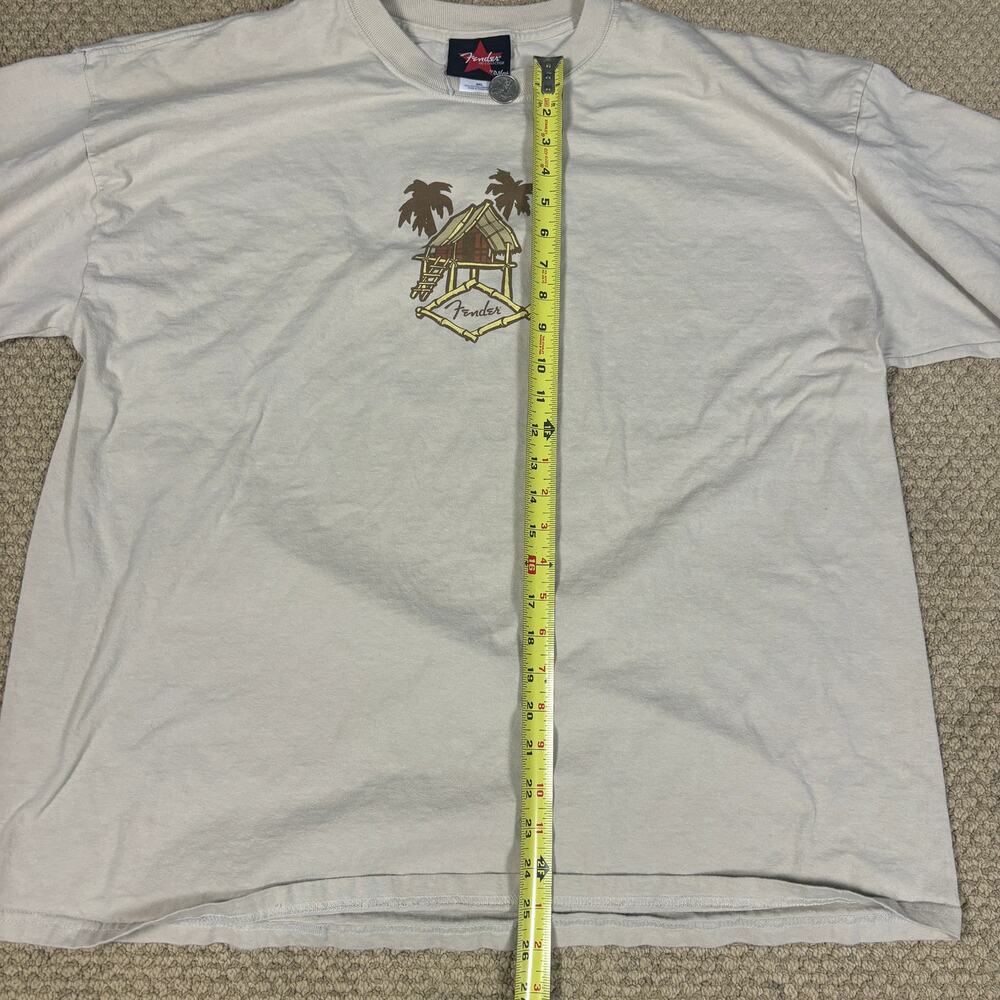 y2k 2000s style Fender hawaii tiki longsleeve shirt floral mens XXL surfwear - Picture 8 of 8